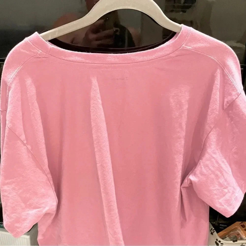 WOMENS CHAMPION HERITAGE VINTAGE LOGO CROP TEE COLOR ICE CAKE SIZE LARGE - Picture 10 of 12